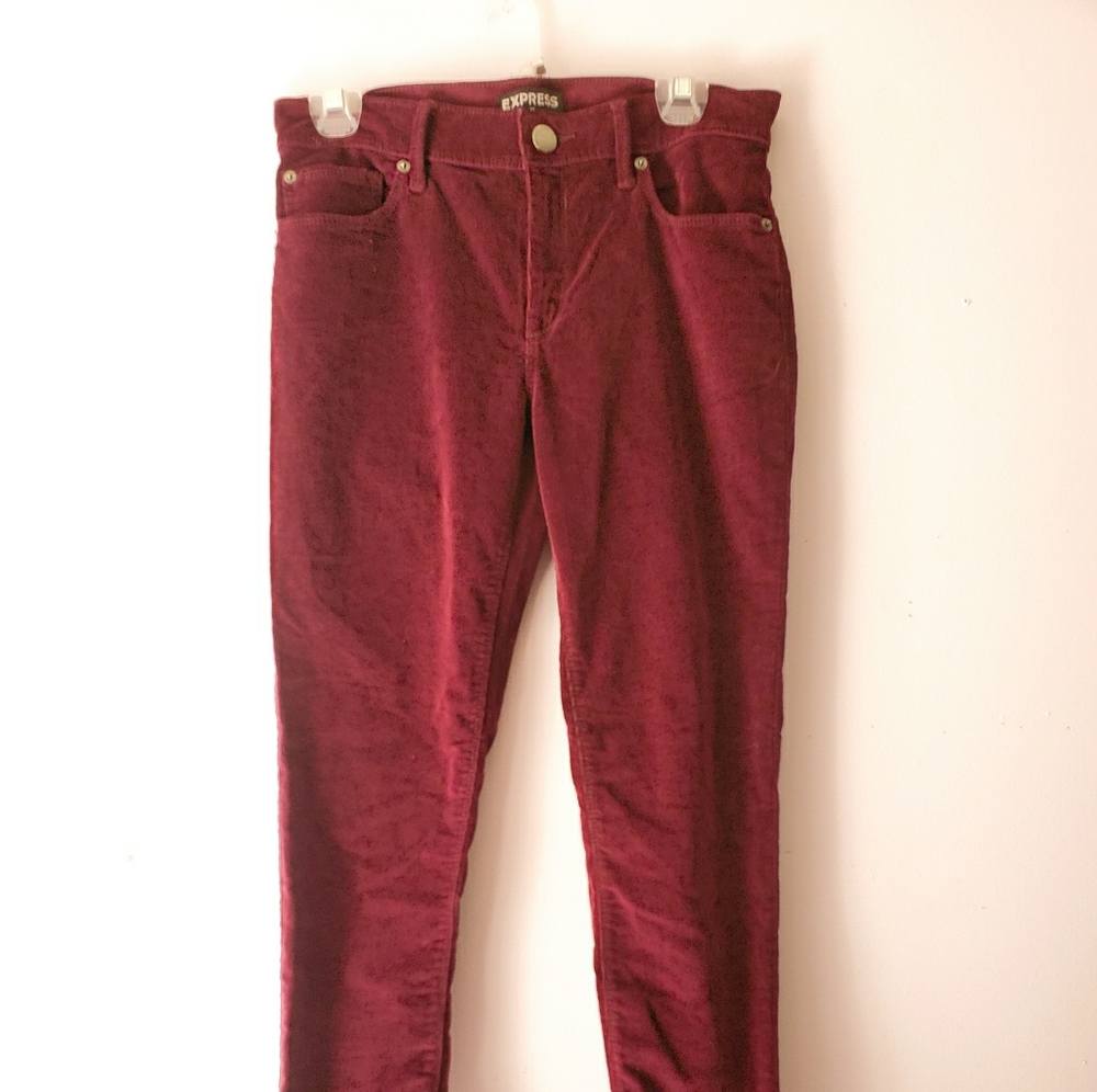 EXPRESS 
Ankle legging mid-rise corduroy pants